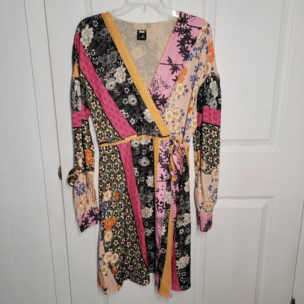 Pinko Draghetta Abito Twill Patch Dress